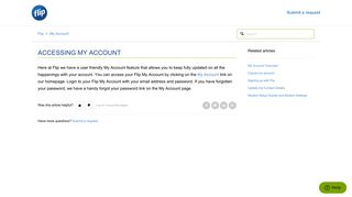 Accessing My Account – Flip