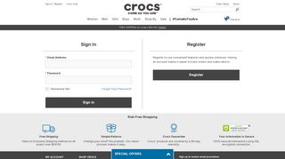 My Account - Login - Crocs