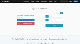 Sign in to FlipHTML5