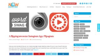 A flipping awesome Instagram App: Flipagram | NOW Marketing Group ...