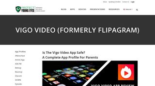 Vigo Video App (formerly Flipagram) - Protect Young Eyes App Profile