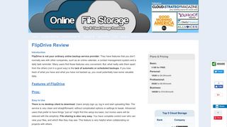 FlipDrive Review - Best Online File Storage