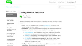 Getting Started: Educators – Flipgrid Help Center
