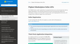 Flipkart Marketplace Seller APIs — Developer API v3.0 documentation