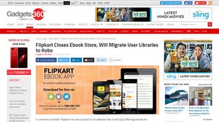 Flipkart Closes Ebook Store, Will Migrate User Libraries to Kobo ...