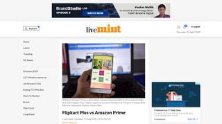 Flipkart Plus vs Amazon Prime - Livemint