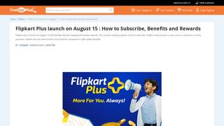 Flipkart Plus launch on August 15 : How to Subscribe, Benefits and ...