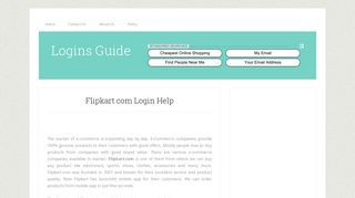 Flipkart.com Login Help - Logins Guide