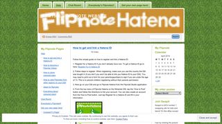 How to get and link a Hatena ID | Sam156e's Flipnote Website