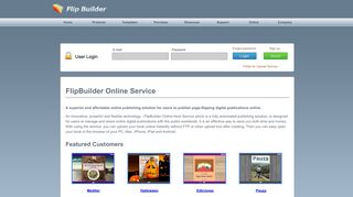 FilpBuilder Online Service -- Login