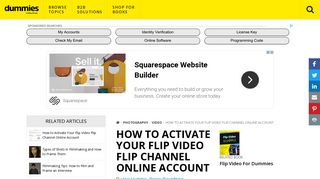 How to Activate Your Flip Video Flip Channel Online Account - dummies