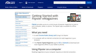 Getting Started with Flipster eMagazines : Books, Video, Research ...