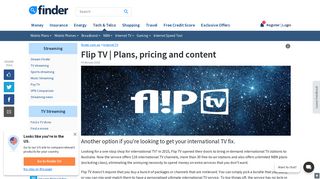 Flip TV | Plans, pricing and content | finder.com.au