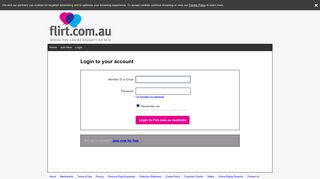 Login - Flirt.com.au Australia