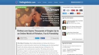 Flirthut.com Opens Thousands of Singles Up to an Online World of ...