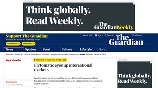 Flirtomatic eyes up international markets | Media | The Guardian