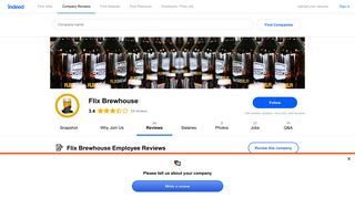 Working at Flix Brewhouse: 53 Reviews | Indeed.com