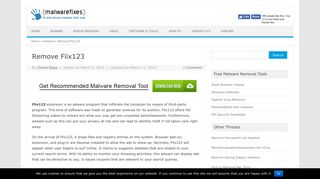 Remove Flix123 - MalwareFixes
