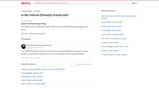Is the website Flixanity.watch safe? - Quora
