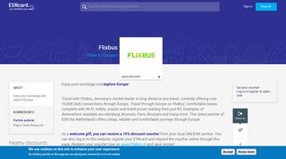 Flixbus Netherlands | ESNcard