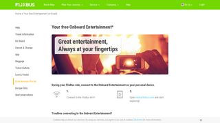 Entertainment Portal: Great Entertainment at your Fingertips | FlixBus