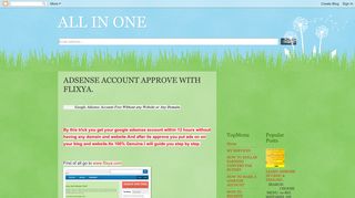 ALL IN ONE: ADSENSE ACCOUNT APPROVE WITH FLIXYA.