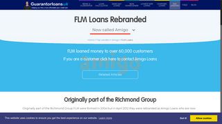 FLM Loans is now called Amigo Loans - Click Here for details