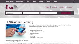 FLNB Mobile Banking - First Liberty National Bank