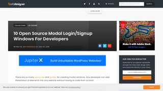 10 Open Source Modal Login/Signup Windows For Developers ...