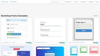 Bootstrap Forms Examples - Bootsnipp