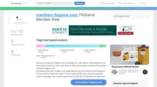 Access members.flogame.com. FloGame Member Area