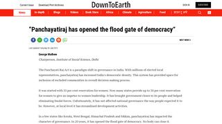 “Panchayatiraj has opened the flood gate of democracy”
