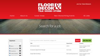 Search Page - Floor & Decor Careers