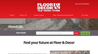 About Us - Floor & Decor Careers