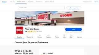 Floor and Decor Careers and Employment | Indeed.com