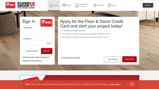 Floor & Decor Credit Card - Manage your account - Comenity
