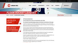Floor Hockey Leagues | Urban Rec - Okanagan's Sport and Social Club