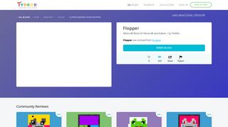 Flopper | Minecraft Blocks | Tynker