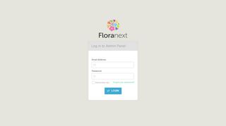 Log in to Admin Panel - Floranext