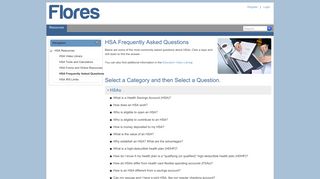Flores247 > Resources > HSA Resources > HSA Frequently Asked ...