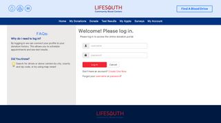 LifeSouth - Donor Portal