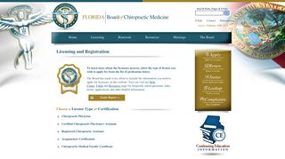 Florida Board of Chiropractic Medicine » Licensing and Registration ...