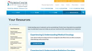 Your Resources | Florida Cancer Specialists