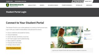 Student Portal Login | Rasmussen College