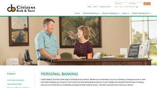 Personal Banking - Citizens Bank & Trust