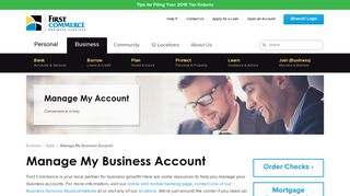 Manage My Business Account - First Commerce Credit Union