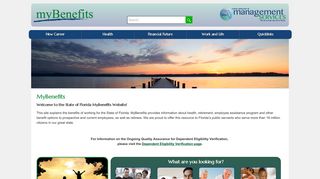 Home | MyBenefits / Department of Management Services
