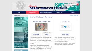 Florida Dept. of Revenue - Receive Child Support Payments
