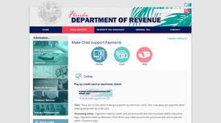 Florida Dept. of Revenue - Make Child Support Payments