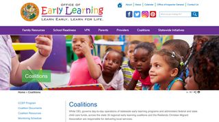 Coalitions | OEL - Florida Office of Early Learning